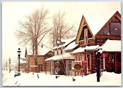 Continental Size Postcard - Winter Scene - Breckenridge Colorado - CO