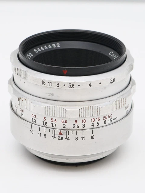 Objektiv Carl Zeiss Jena Tessar 2.8 50mm - M42 Gewinde