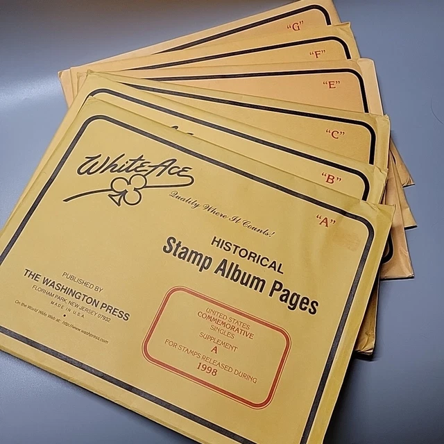 White Ace Album Pages United States Commemorative Singles Complete Supplements White Ace Album Pages United States Commemorative Singles Complete Supplements