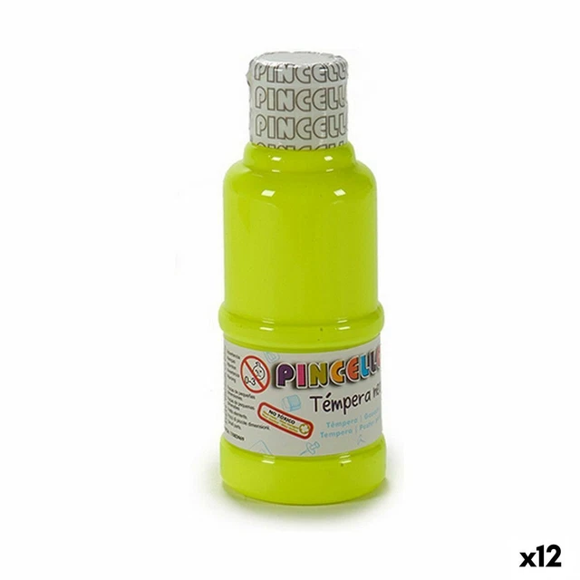 Témperas Neon Amarillo 120 ml [12 Unidades]