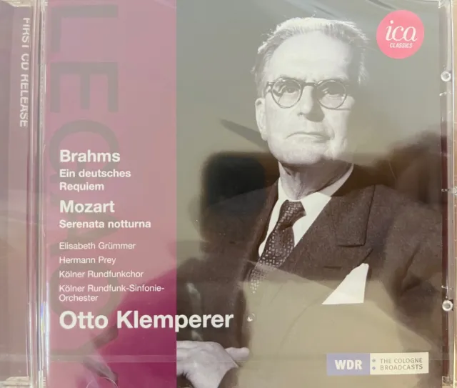 BRAHMS / MOZART - Ein Deutsches Requiem etc. - Klemperer CD BRAND NEW! ICA