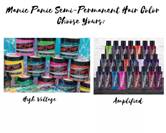 Manic Panic Semi-Permanent Hair Color High Voltage Classic or Amplified Cream