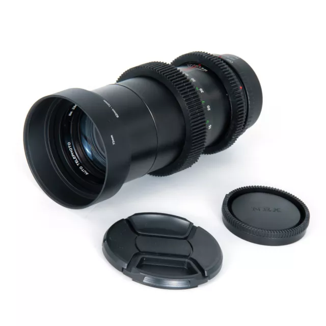 Cine Modded Vivitar Auto Telephoto 200mm F3.5 w/ Anamorphic Bokeh For Sony-E!