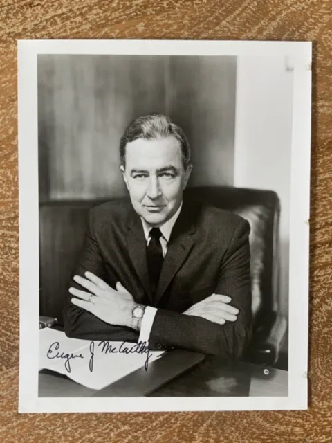 EUGENE J. McCARTHY Hand Signed Autographed PHOTO