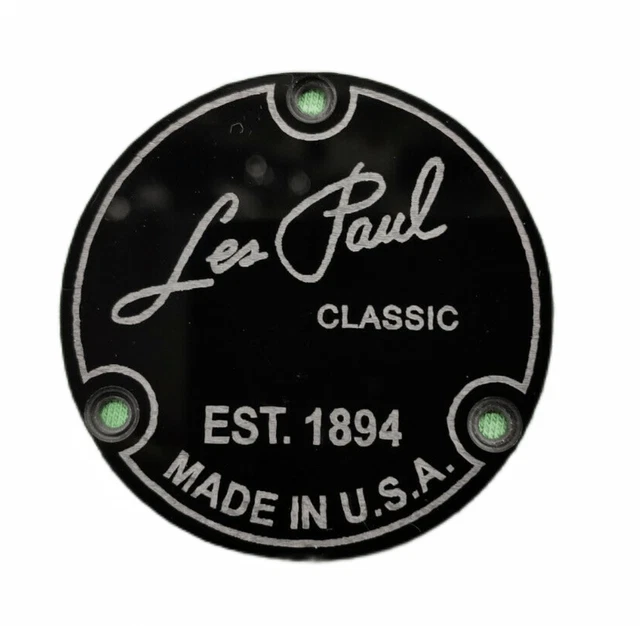 PLAQUE GRAVÉE LES Paul American Cover cavity guitare Gibson USA EUR