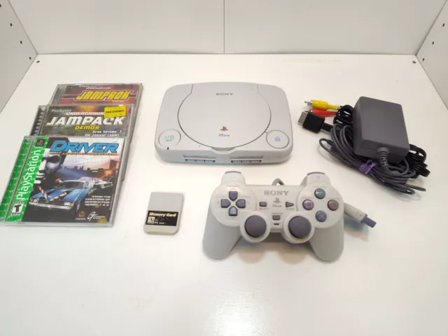 Official Sony PlayStation 1 PS1 Slim PSone Console Complete w Controller! ~  LQQK