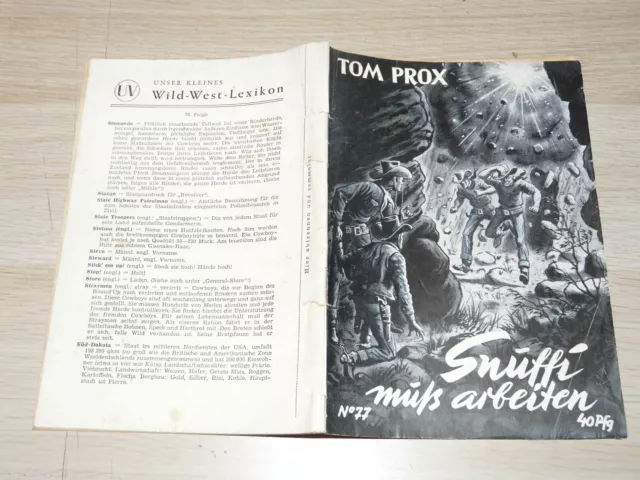 TOM PROX Nr. 77: Snuffi muß arbeiten, Original UTA-Verlag