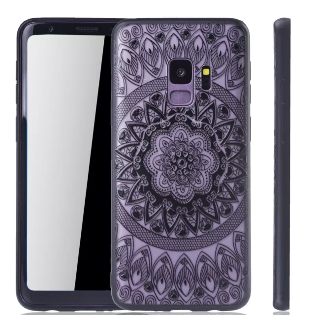 Handyhülle für Samsung Galaxy S9 Schutzcase Backcover Bumper Etuis Case Schwarz