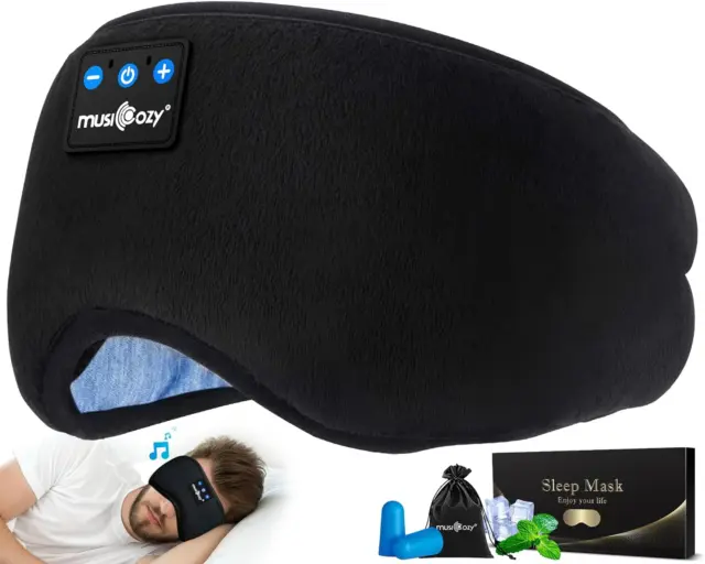 Auriculares para dormir MUSICOZY Bluetooth 5.2 Dima Máscara para dormir para mamá mujer