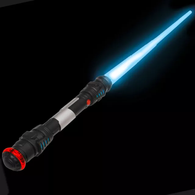 Spada laser 108 cm stella spada laser spada con luce, suono e vibrazioni blu