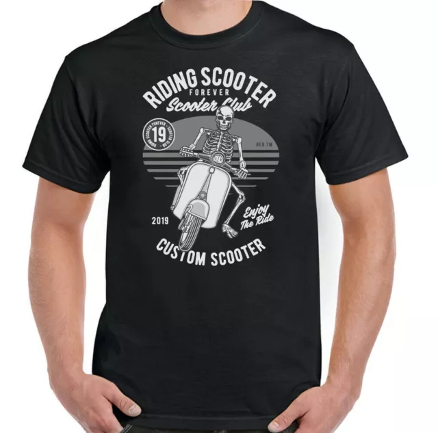 Scooter T-Shirt Riding Mens Funny MOD Bike Logo Top