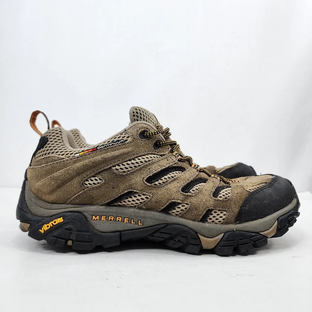 Merrell Moab Ventilator Walnut Size 9.5 Hiking Trail Vibram Shoes Boots Men's