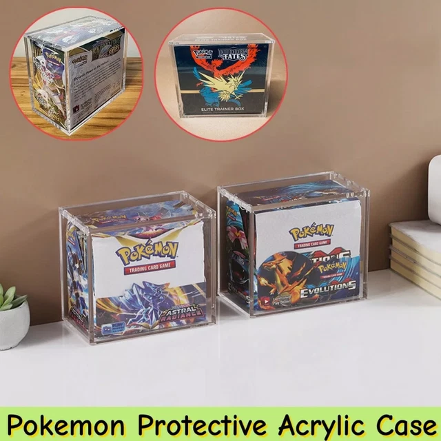 Japanese Pokemon Card Box Protector Magnetic Acrylic Case For Japanese  Pokemon Booster Boxes  Clear Display For 151, Eevee Heroes Eevee Heroes  Display