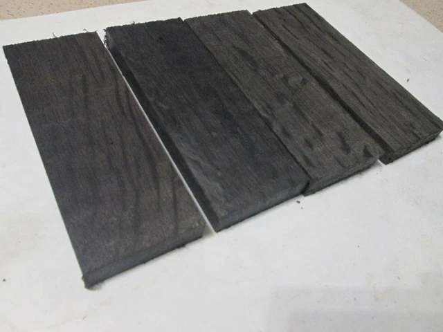4pcs lot Bog Oak morta wood Woodturning/ (50*12*135mm) 1000-5800 Years Old