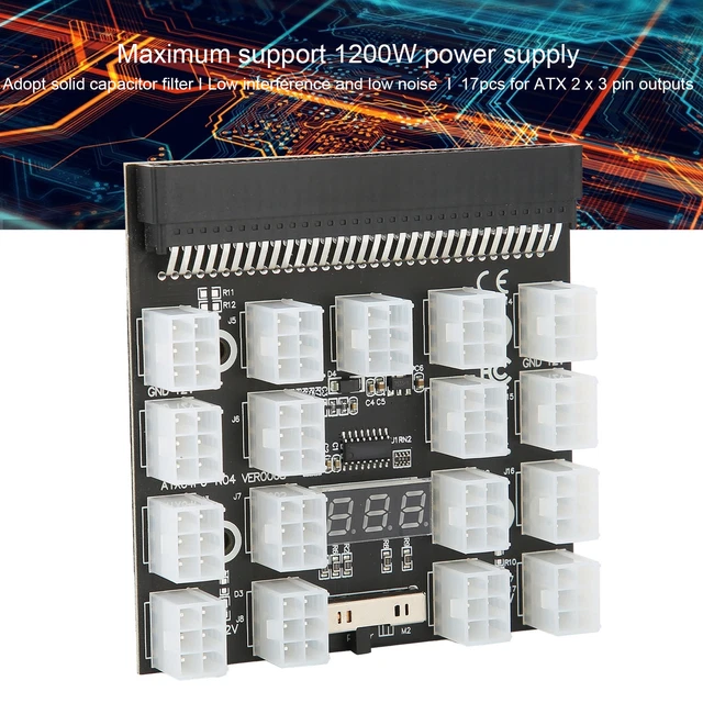 Power Supply Board Adapter 17 Position Distribution Converter PCB Hot