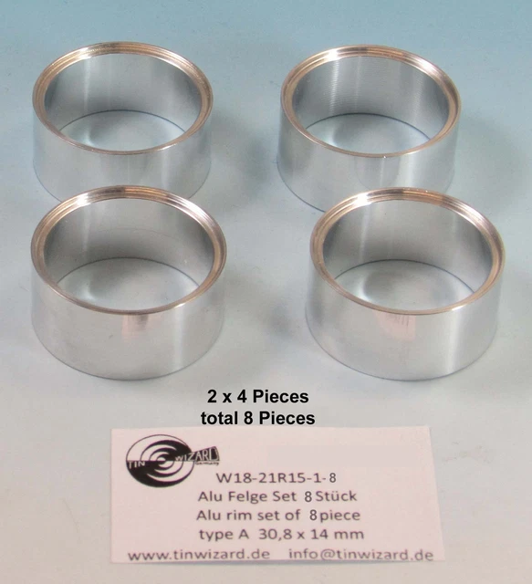 RIM SET 8 pieces 1/18 Aluminum kit $44.22 - PicClick AU