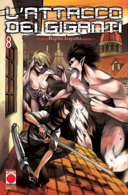 L'Attacco dei Giganti N° 8 - Ristampa - Planet Manga - Panini Comics - ITALIANO