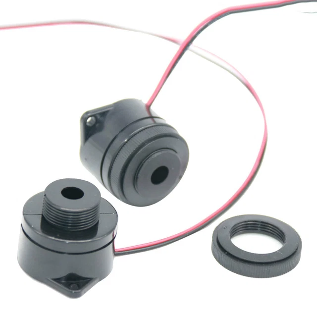 DC12V 24V Electronic Piezo Active Buzzer Continuous Sounder With Wire