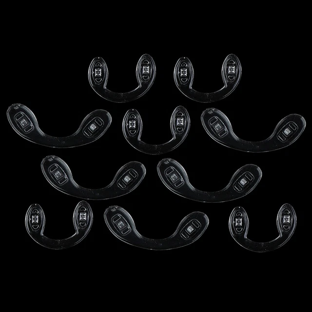5 pz Nasali in silicone morbido stick on strumento antiscivolo per occhiali + F2