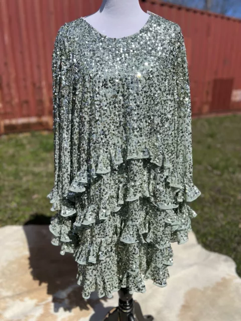 ASOS Edition Green Sequin Dress- Size 10