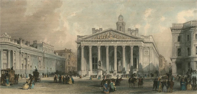 A.L. Thomas - Late 19th Century Engraving, The Royal Exchange, London