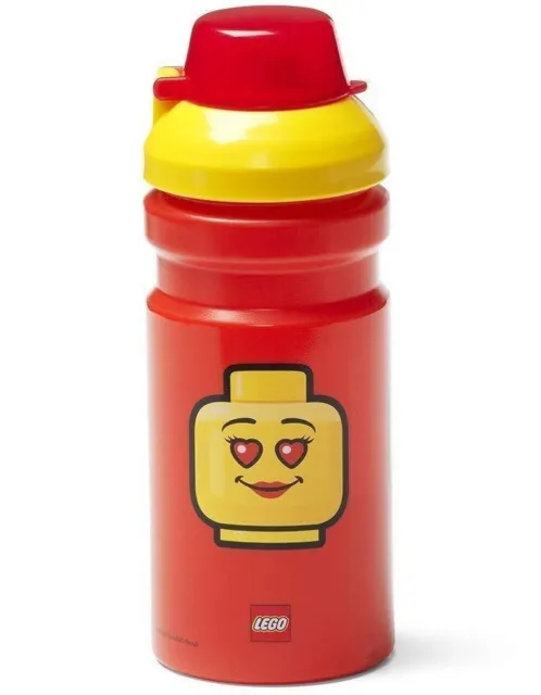 LEGO Iconic Girl 390 ml Trinkflasche Drinking Bottle RC 4056-1725 Rot