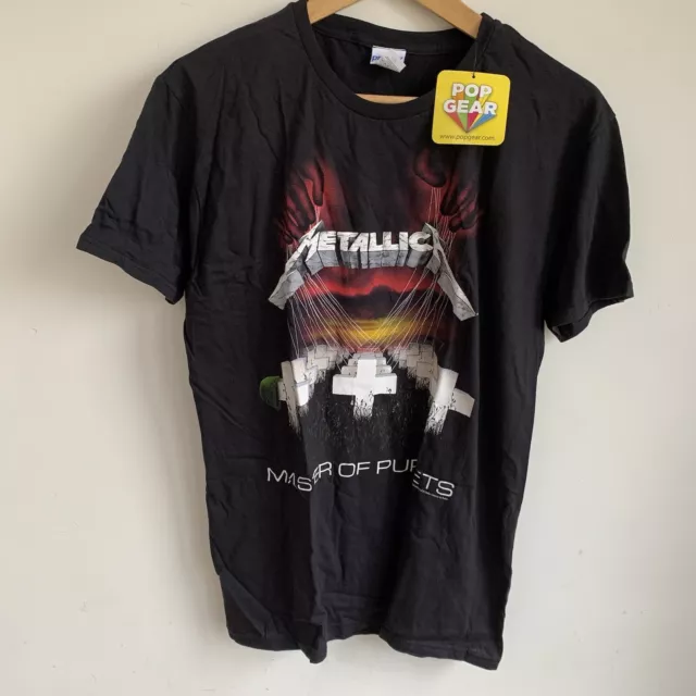 Metallica T-shirt Top Black Unisex Master Of Puppets Album Cover Sz L BNWT