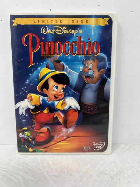 Disney Pinocchio (DVD, 2000) Limited Issue Disney Classic Good Condition!!! 2