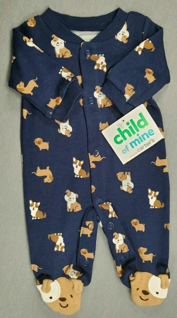 Baby Boy Clothes New Child Mine Carter's Preemie Little Buddy Footed Outfit