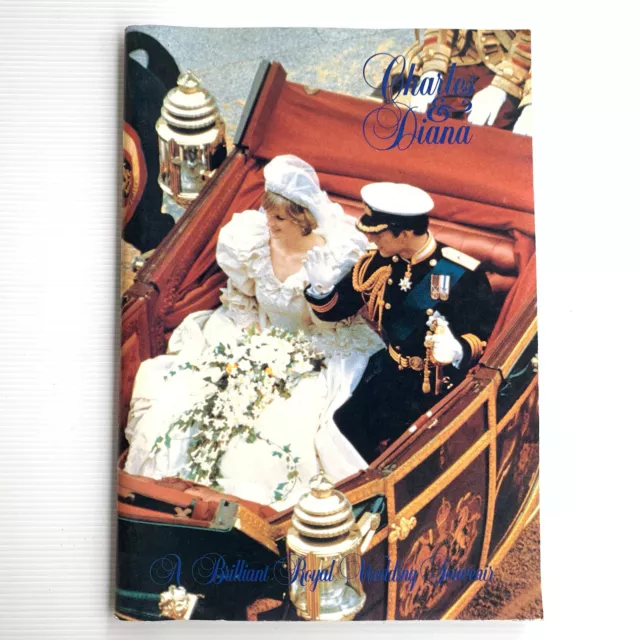 Vintage Charles & Diana A Brilliant Royal Wedding Souvenir Softcover 1981