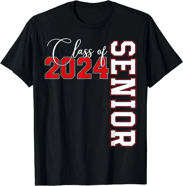 CLASS OF 2024 Senior 2024 Graduation or First Day Of School TShirt 12