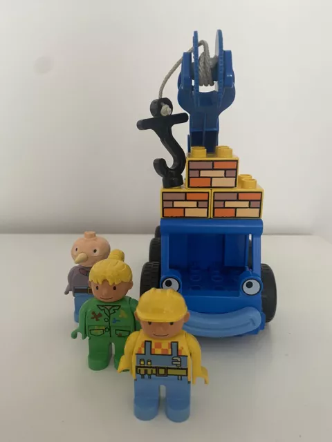 Lego Duplo Baustelle Bob der Baumeister Heppo Kran Fahrzeug &Wendy Knolle Figur