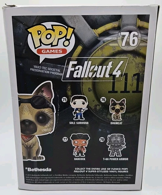 Funko Pop! Fallout Dogmeat – Flocked 76 – Édition Duveteuse – Neuve