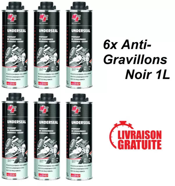 CARTON DE 6 anti-gravillons noir 1L auto, carrosserie, blackson TOP QUALITE  EUR 48,95 - PicClick FR