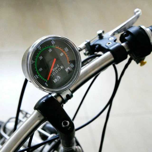 Waterproof Analog Bicycle Speedometer – Mechanical Odometer With Mounting Hardware