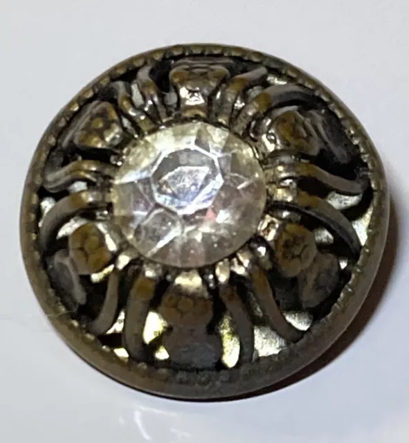 Vintage Pot Metal Rhinestone Buttons