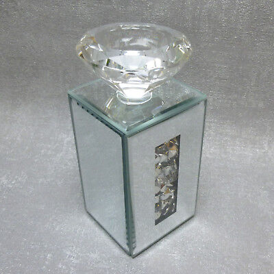 Spiegelplatte STONES mit Glitzersteinen rechteckig L 32cm B 16cm Glas Formano 