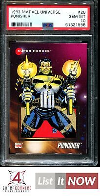 1992 Marvel Universe #28 Punisher Psa 10 A3442083-558