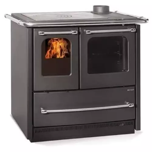 La Nordica Cuisine A Bois Sovrana Easy Evo 2.0 Anthracite 9,2 Kw Poêle pour 215