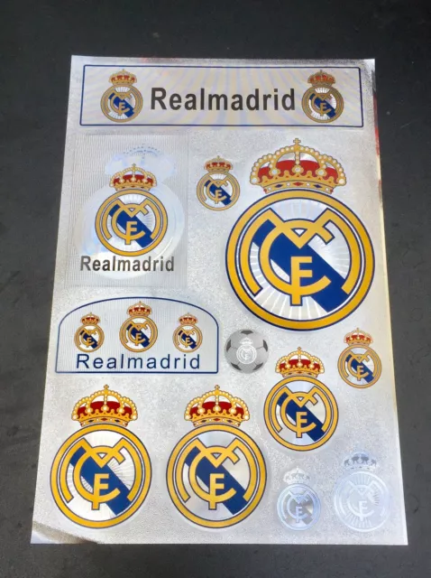 Real Madrid FC Stickers Set A4 Size Great For Car/Window /Home Use