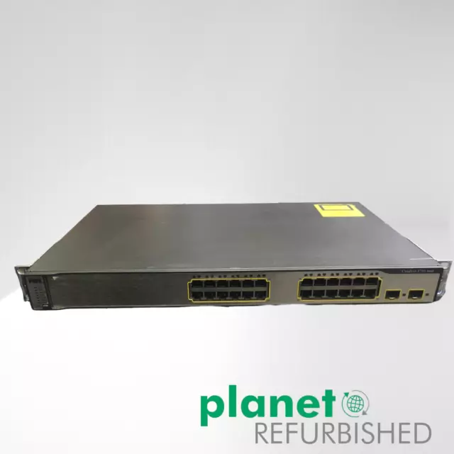 WS-C3750-24TS-S Cisco 24 ports Ethernet 10/100 et deux liaisons montantes SFP