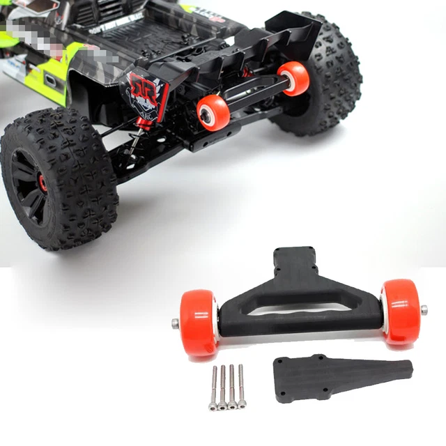 Double Wheel Wheelie Bar Upgrade For 1/5 ARRMA KRATON 8S & OUTCAST 8S RC Cars - Black