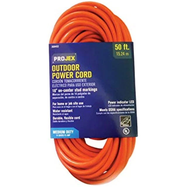 Cord Extn 14/3sjtw50'Org