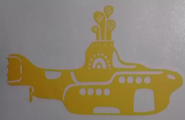 The Beatles Yellow Submarine logo Decal Sticker Rock and Roll Window Car Wall