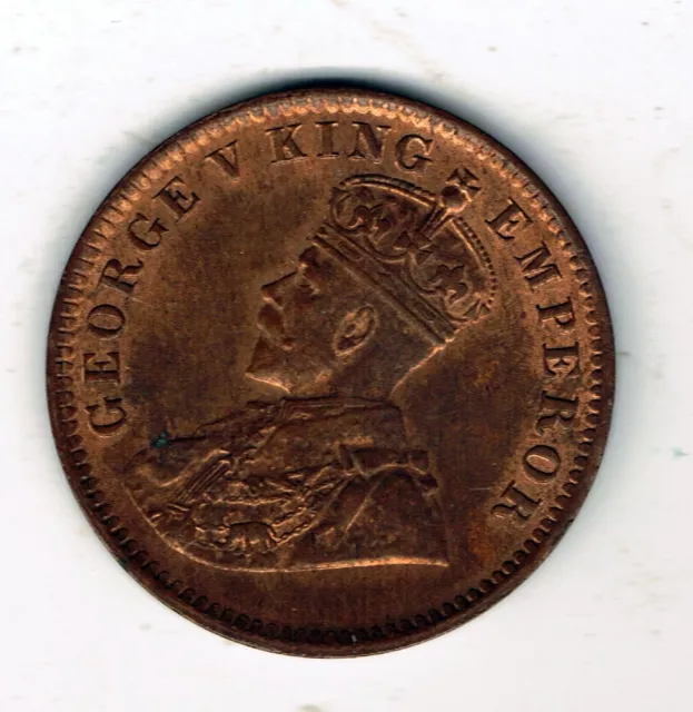 1913 India 1/4 Quarter Anna coin