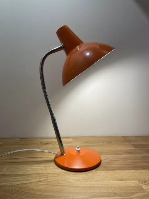 lampe de bureau ou Applique articulée vintage Aluminor Orange 70s
