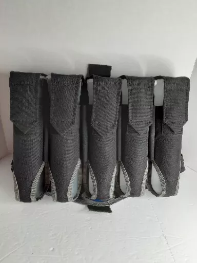 PaintBall Belt Viewloader Tubes Pouch Carry Paint Ball Harness Pods 5 Tubes