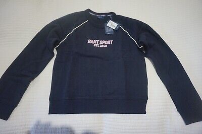 Gant Sport Girls Pullover Sweater Sweatshirt - Evening Blue - 11-12 Yrs
