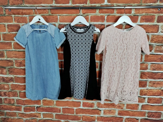 Girls Bundle Age 7-8 Years Next M&S Dress Set Denim Summer Sun Party Kids 128Cm