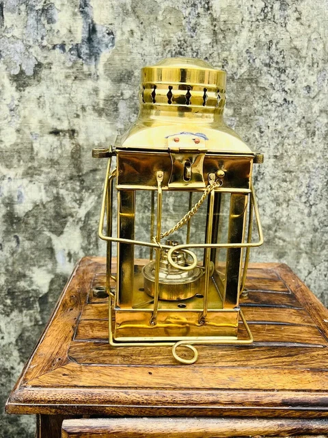 Linterna antigua lámpara de aceite decorativa con ancla marina vintage de...